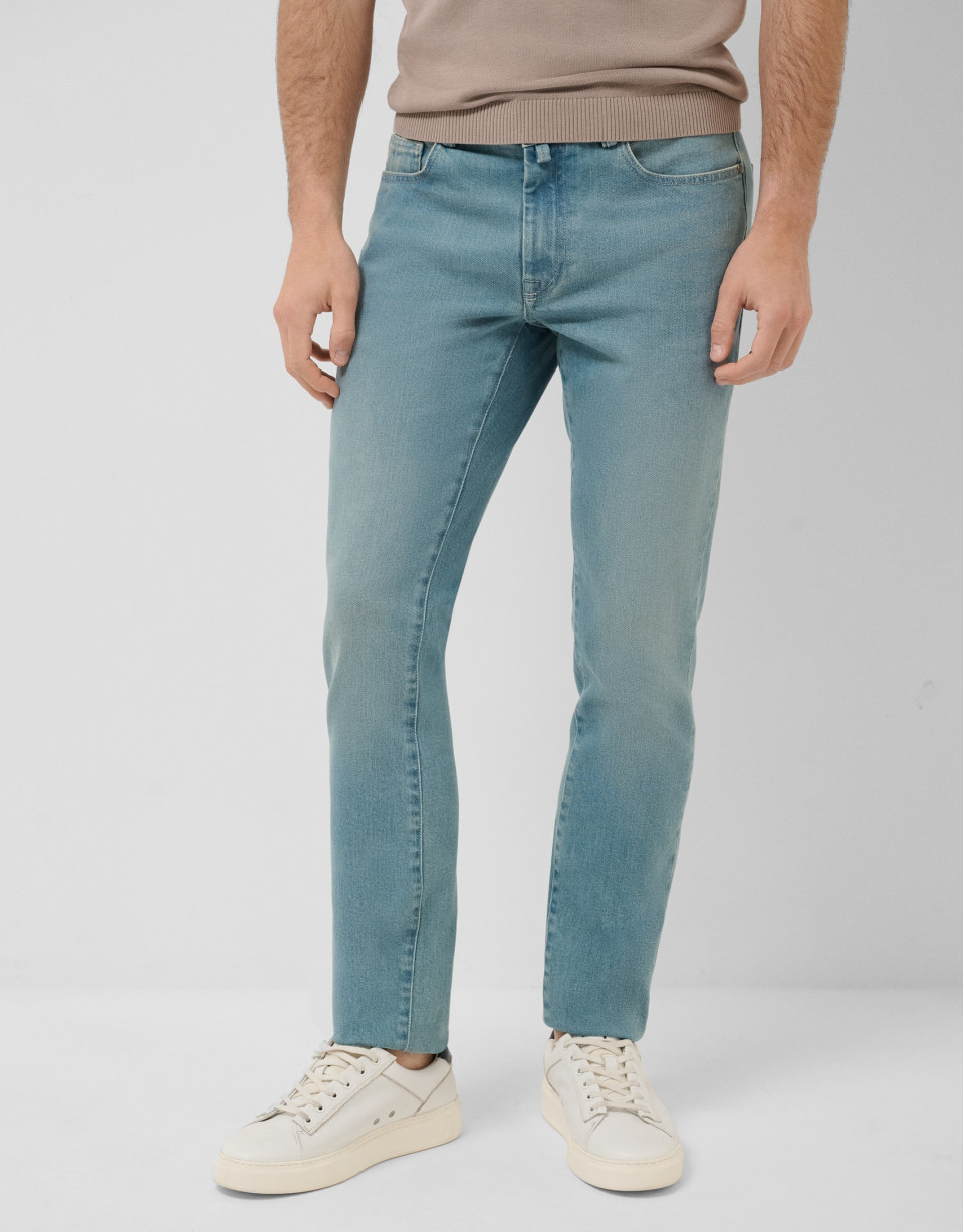 Light blue slim fit denim jeans - Man - SS2026 | Roberto Verino