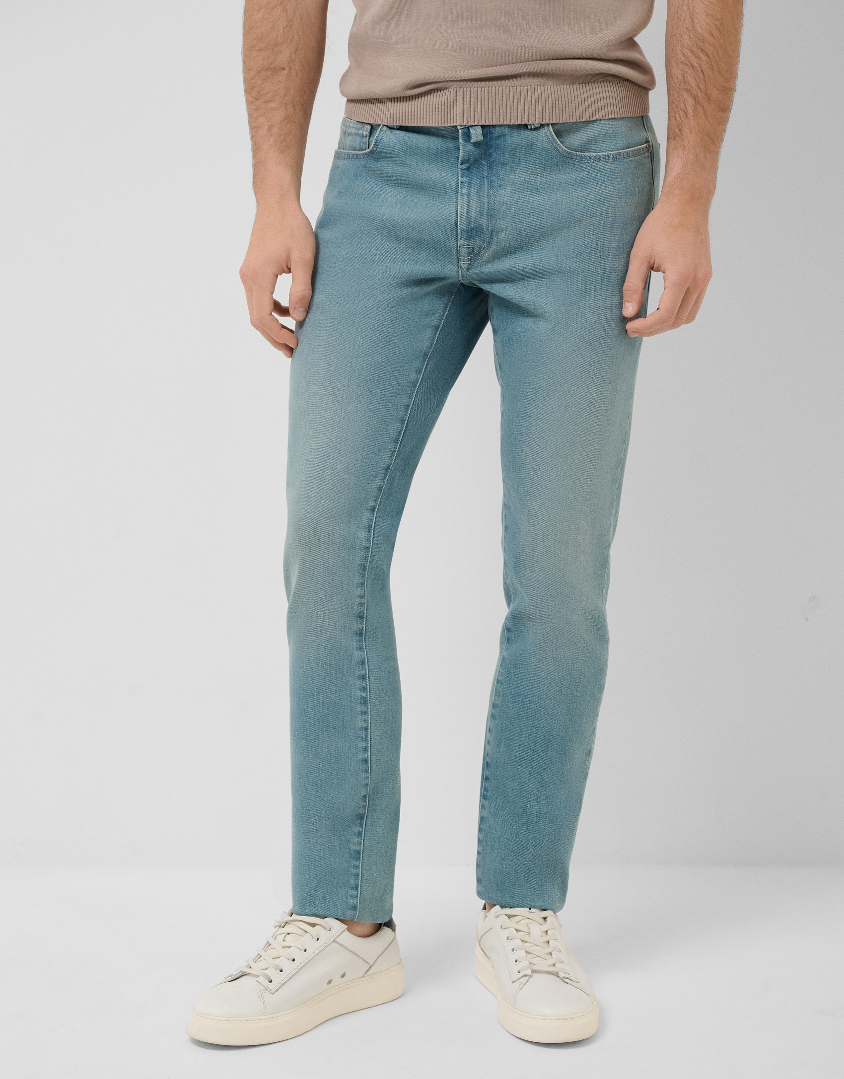 Pantalón vaquero denim slim azul claro | Roberto Verino