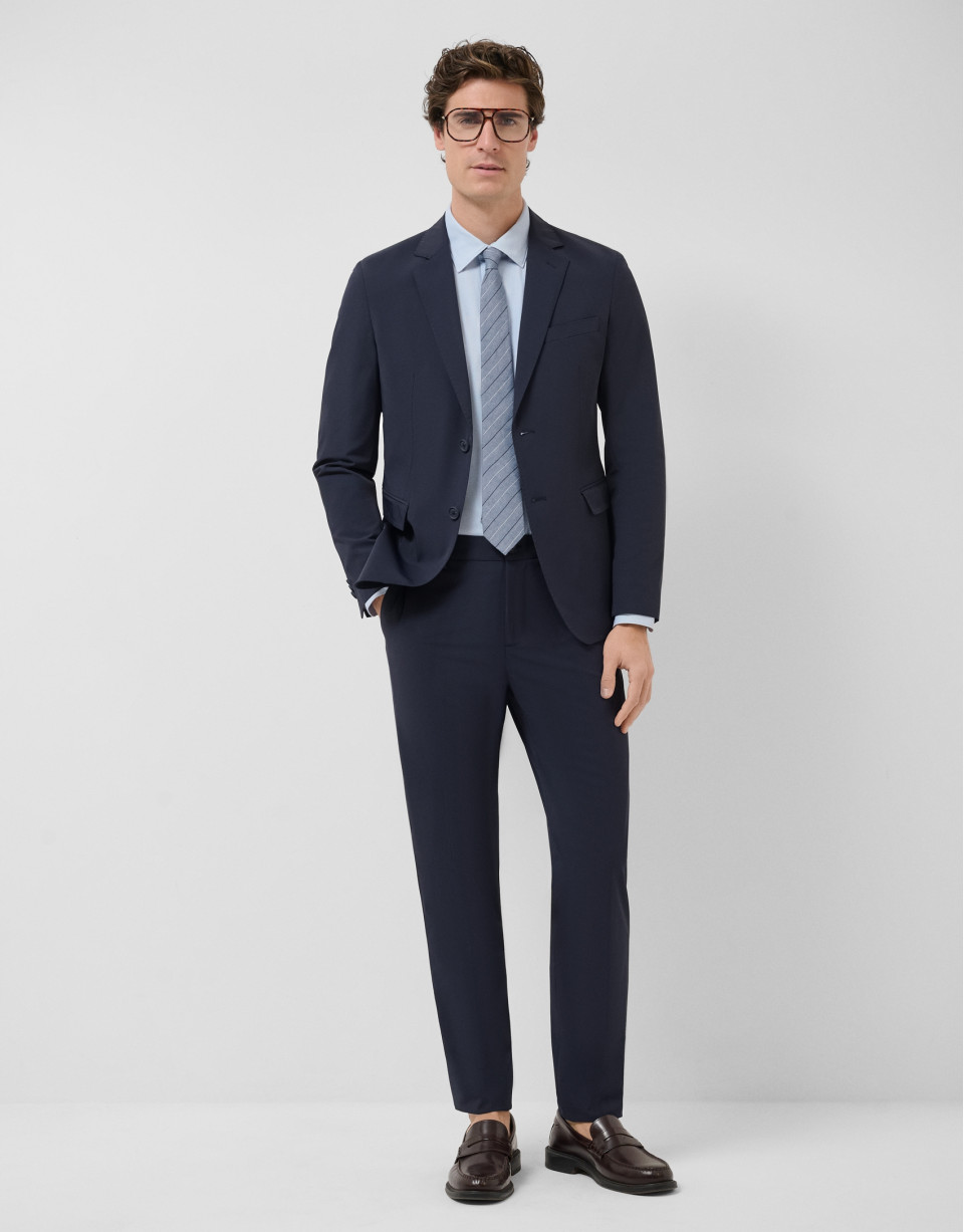 Navy blue technical separate trousers - Man | Roberto Verino