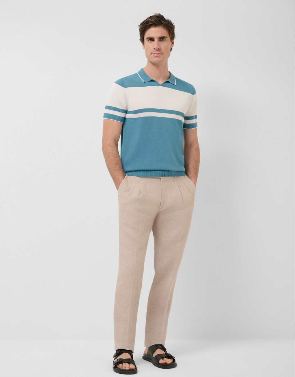 Pantalón lino beige - Hombre - PV2026 | Roberto Verino