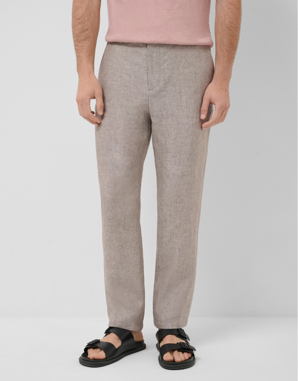 Pantalón lino gris - Hombre - PV2026 | Roberto Verino