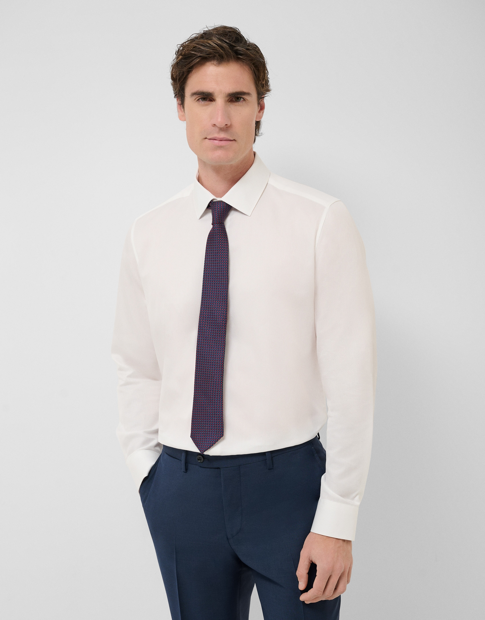 Camisa vestir estructura blanca - Hombre | Roberto Verino