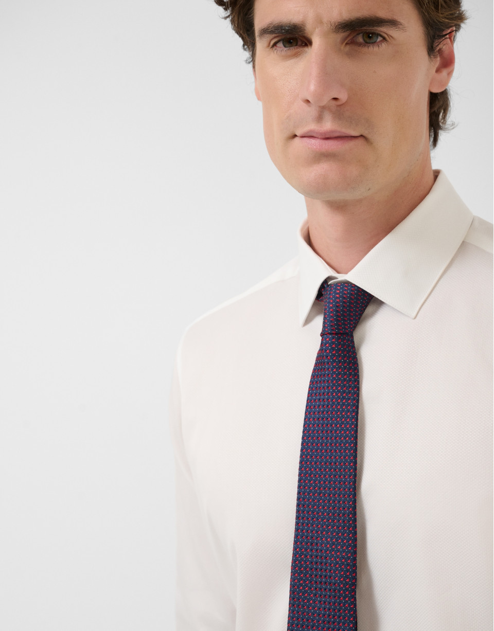 White structured dress shirt - Man - SS2026 | Roberto Verino