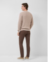 Brown dyed twill five-pocket trousers - Man | Roberto Verino