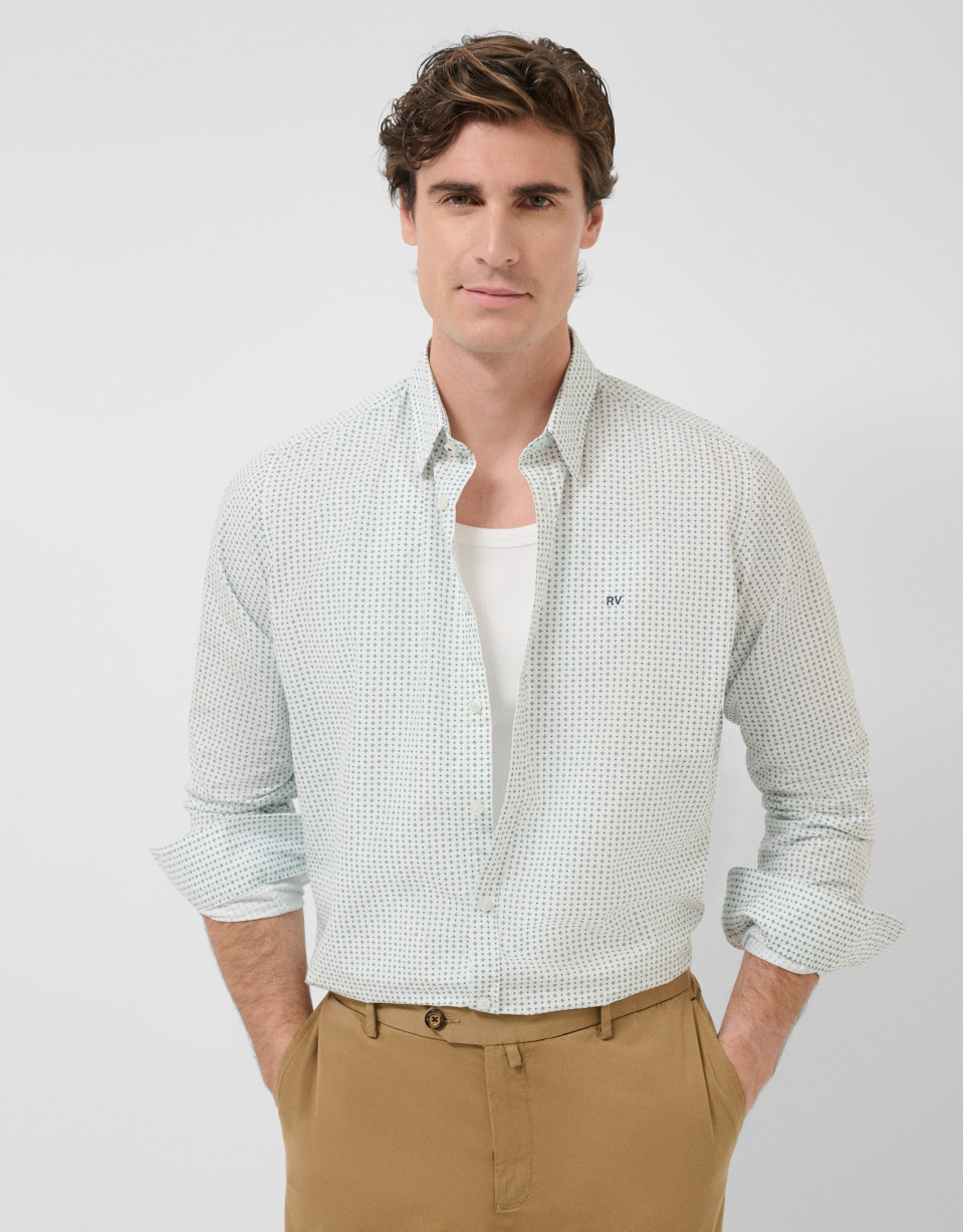Camisa sport regular fit estampado ... | Roberto Verino