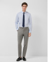 Light blue and white striped dress shirt - Man | Roberto Verino