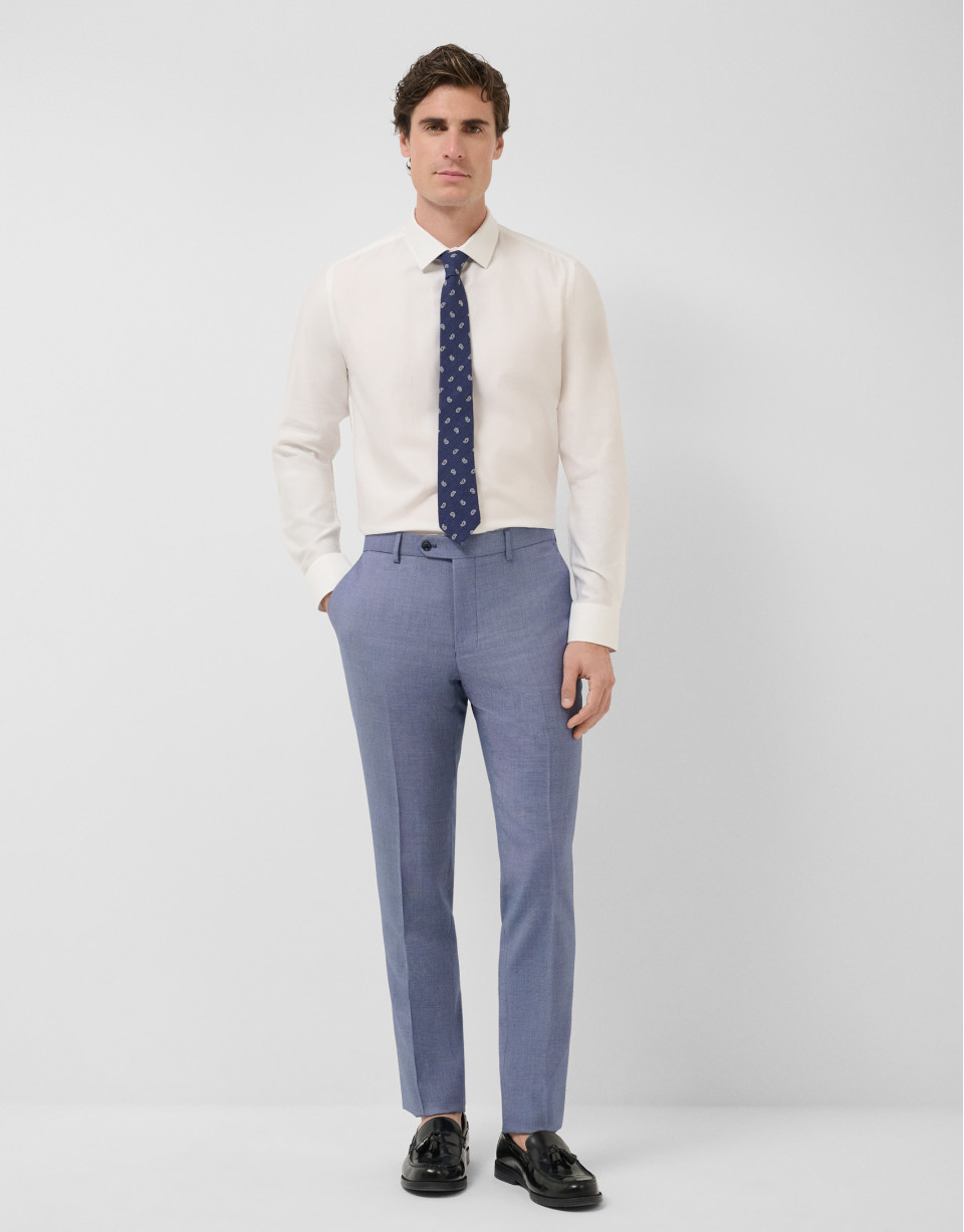 Camisa vestir microestructura blanca - Hombre | Roberto Verino