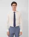 White microstructure dress shirt - Man - SS2026 | Roberto Verino