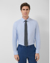 Light blue micro-textured dress shirt - Man | Roberto Verino
