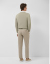 Khaki-dyed chino trousers - Man - SS2026 | Roberto Verino