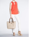Brown Africa Boho shopping bag 
