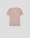 Pink mercerised short-sleeved T-shirt - Man | Roberto Verino