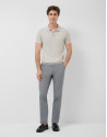 Polo tricotado gris melange - Hombre - PV2026 | Roberto Verino