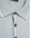 Polo tricotado gris melange - Hombre - PV2026 | Roberto Verino