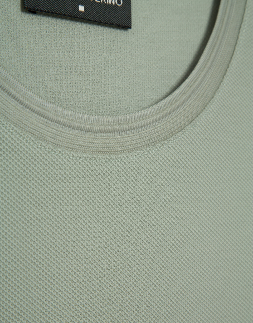 Camiseta manga corta piqué caqui claro | Roberto Verino