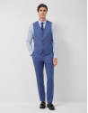 Chaleco de traje lana azul grisáceo - Hombre | Roberto Verino
