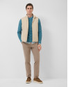 Ecru padded gilet - Man - SS2026 | Roberto Verino