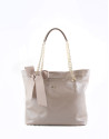 Pearl leather Ariadna shopping bag 