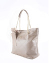 Pearl leather Ariadna shopping bag 