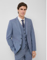 Traje half canvas slim fit ojo perdiz azul ... | Roberto Verino