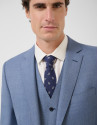 Traje half canvas slim fit ojo perdiz azul ... | Roberto Verino