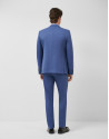 Traje half canvas slim fit liso azul grisáceo | Roberto Verino