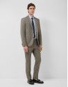 Traje half canvas slim fit lana visón - Hombre | Roberto Verino