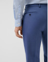 Traje half canvas slim fit liso azul grisáceo | Roberto Verino