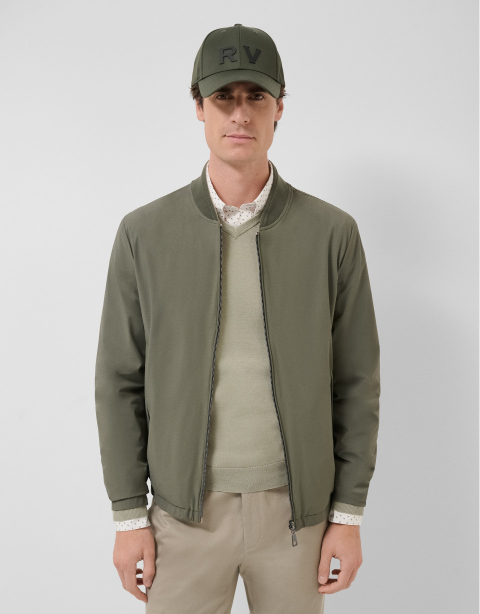 Reversible khaki/camel jacket - Man - SS2026 | Roberto Verino