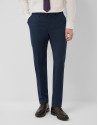 Traje half canvas regular fit falso liso azul... | Roberto Verino