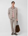 Sobrecamisa lino gris - Hombre - PV2026 | Roberto Verino