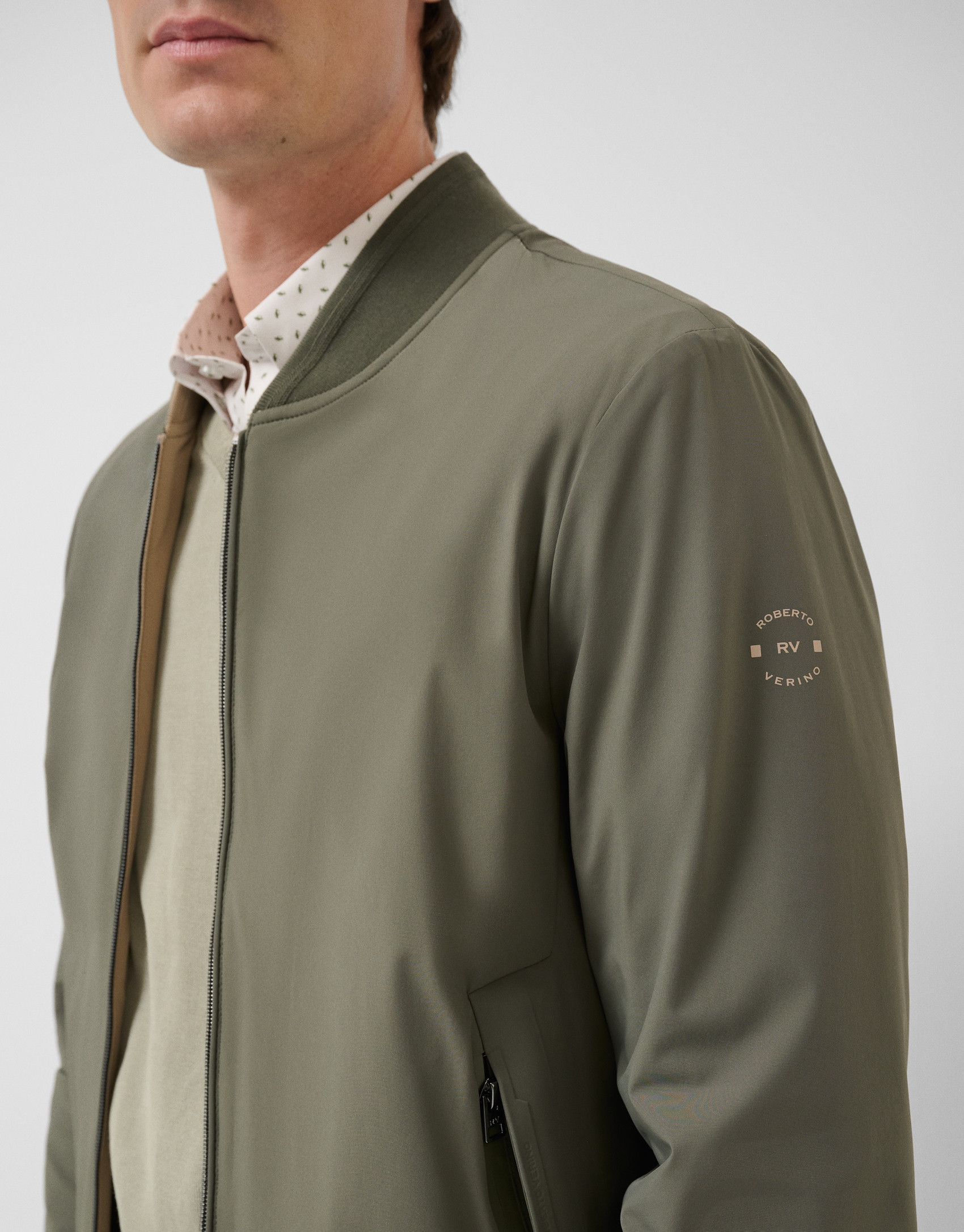 Cazadora reversible caqui/camel - Hombre | Roberto Verino