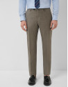 Slim fit mink wool half canvas suit - Man | Roberto Verino