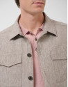 Sobrecamisa lino gris - Hombre - PV2026 | Roberto Verino