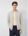 Chaqueta cremallera gris claro melange - Hombre | Roberto Verino
