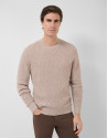 Mink cotton/linen structured jumper - Man | Roberto Verino