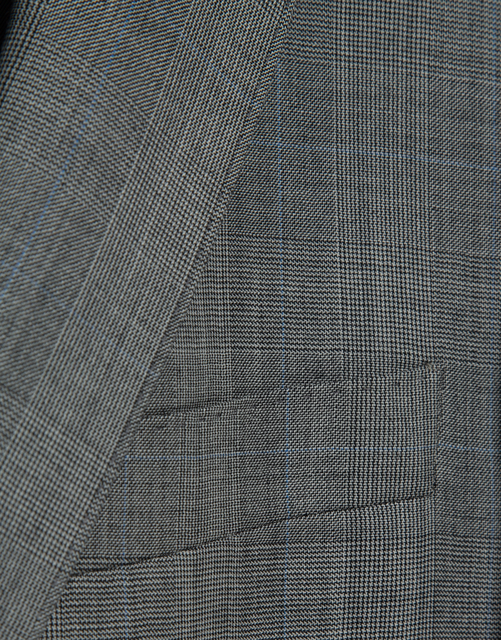 Half canvas slim fit suit in grey check - Man | Roberto Verino