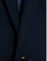 Regular fit dark blue faux smooth half canvas... | Roberto Verino