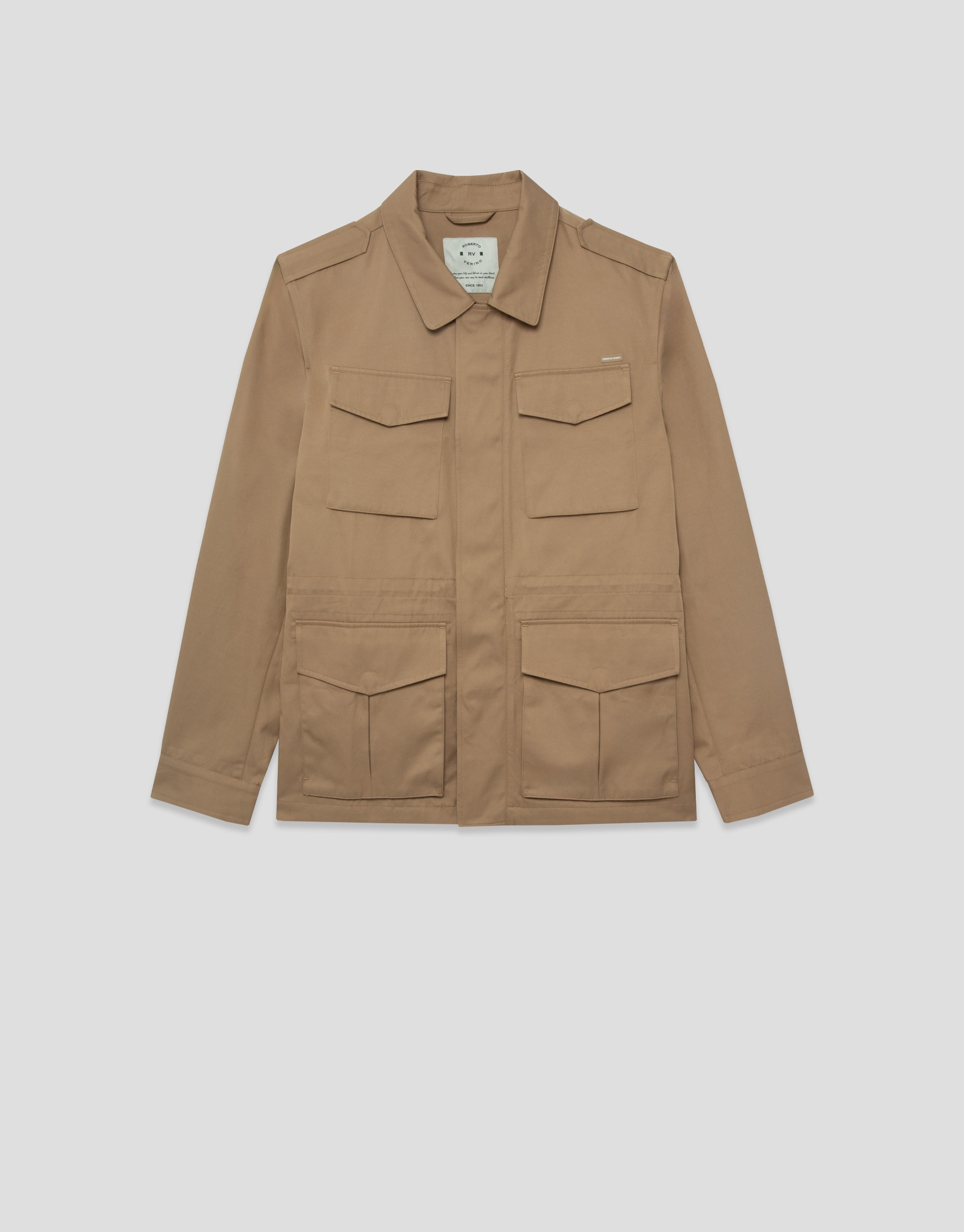 Camel four-pocket parka - Man - SS2026 | Roberto Verino