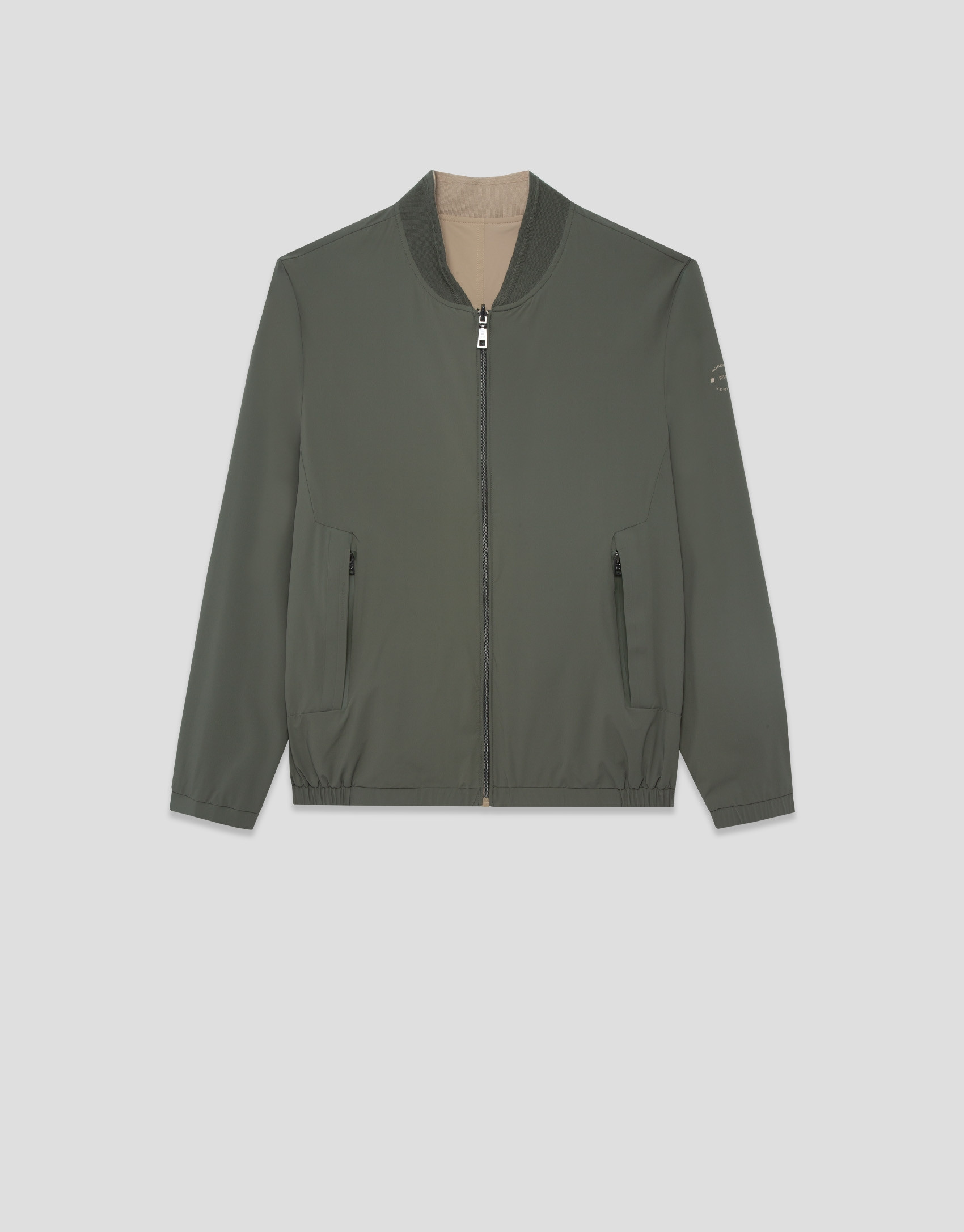 Reversible khaki/camel jacket - Man - SS2026 | Roberto Verino