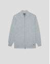 Chaqueta cremallera gris claro melange - Hombre | Roberto Verino