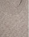 Jersey estructura algodón/lino visón - Hombre | Roberto Verino