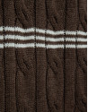 Jersey ochos y rayas visones y blanco - Hombre | Roberto Verino