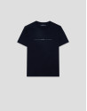 Camiseta manga corta marino con logo pecho | Roberto Verino