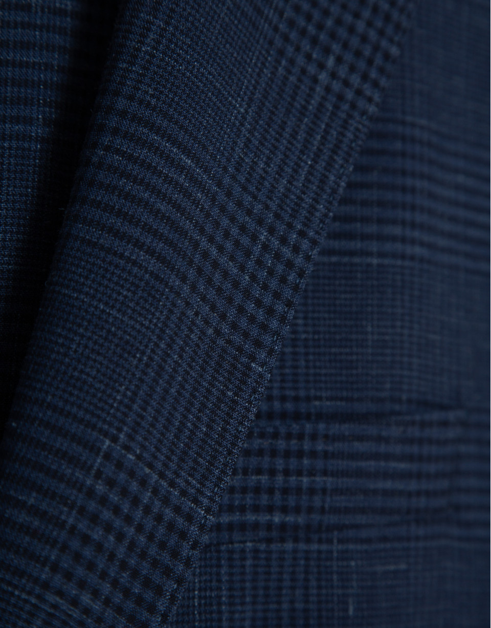 Blue checked blazer - Man - SS2026 | Roberto Verino