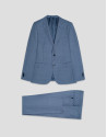 Traje half canvas slim fit ojo perdiz azul ... | Roberto Verino