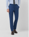 Traje half canvas slim fit cuadros azul tinta | Roberto Verino
