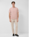 Pink mercerised short-sleeved T-shirt - Man | Roberto Verino