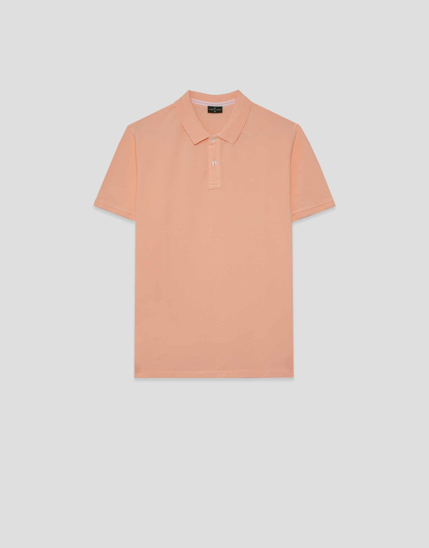Polo piqué de manga corta naranja claro | Roberto Verino