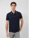 Polo estructura mercerizado color marino | Roberto Verino